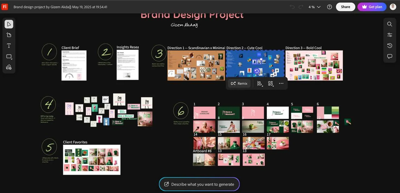 Adobe Boards (Project Concept): мудборди з генерацією через Adobe Firefly