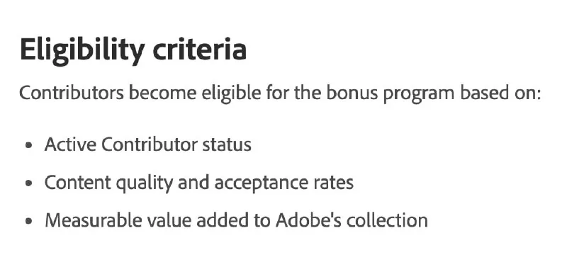 Adobe Stock Bonus Program: скільки робіт і продажів треба для бонусної підписки