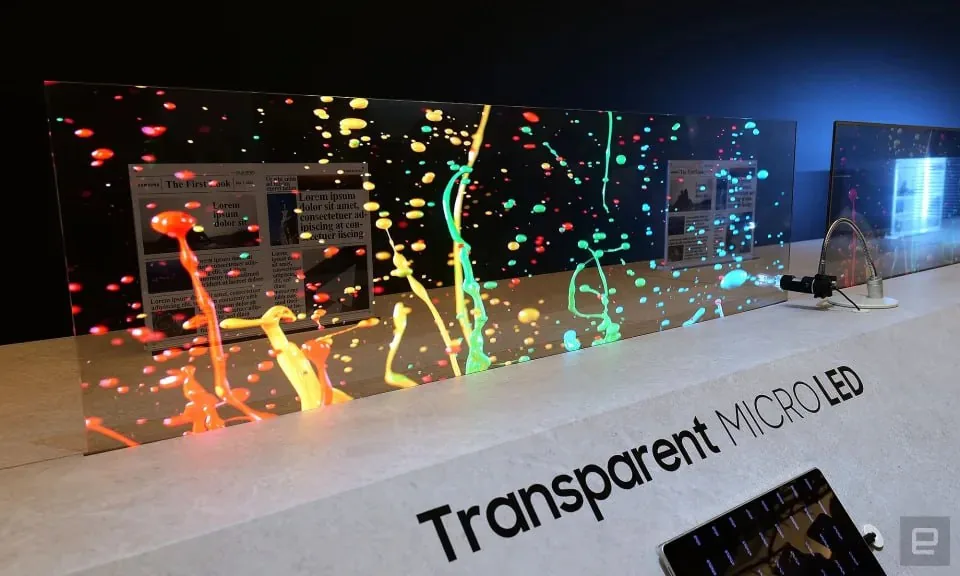 Samsung на CES 2024: перші у світі прозорі MicroLED-дисплеї з ефектом голограми